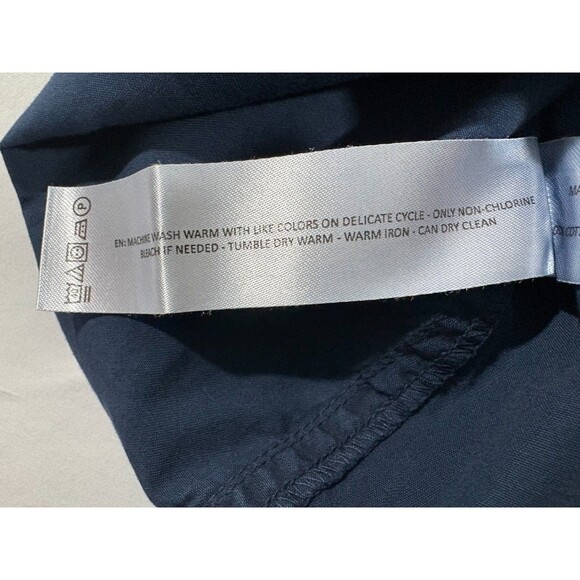 Ariat Mens Navy Rebar Washed Twill S/S Button Cotton Work Shirt Pocket Sz XL - Picture 11 of 14